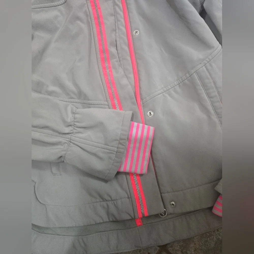 Ivivva Gray Jacket with Pink Accents